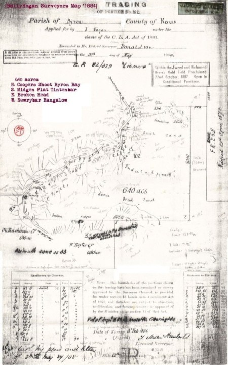 Original BallyHogan Surveyors Map